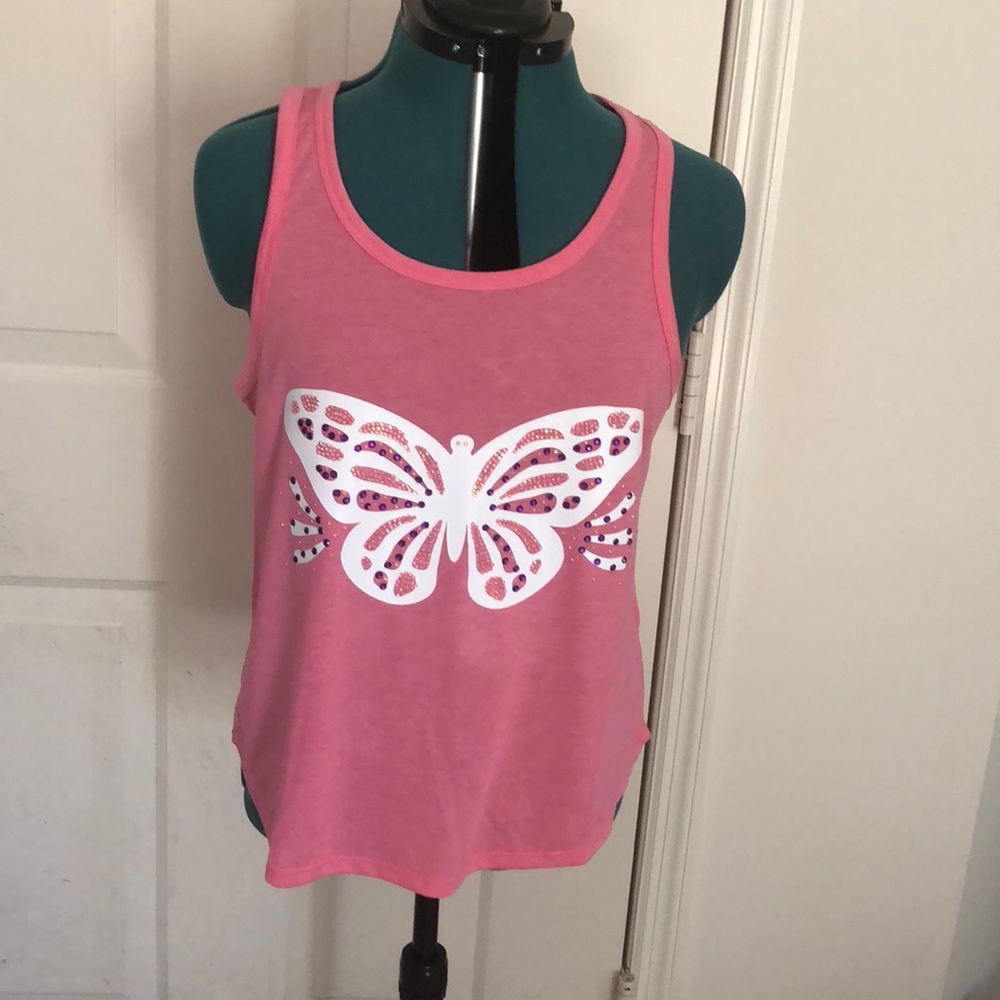 Custom embellished graphic tank